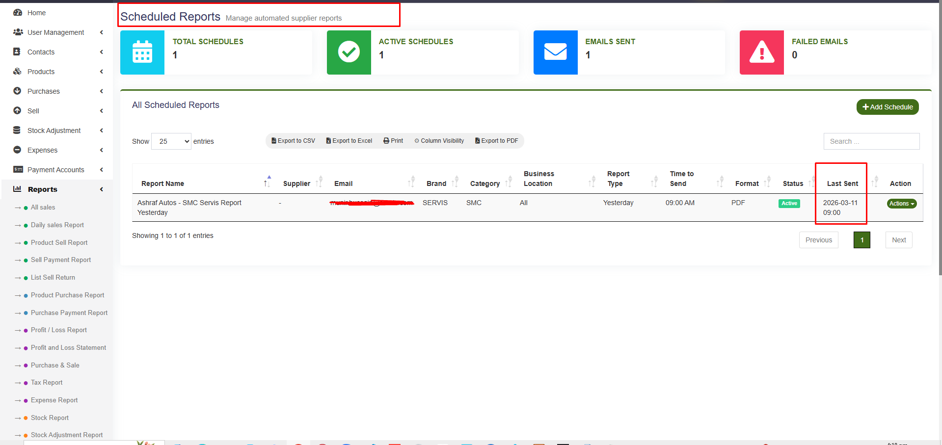 Schedule Automated Reports - Set delivery time and frequency